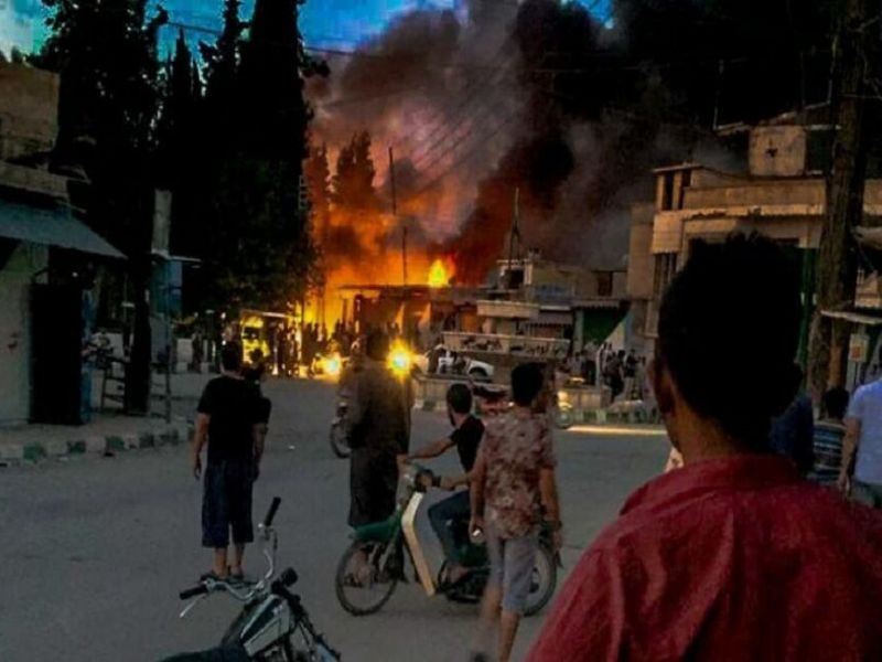 چند انفجار شهر رقه در سوریه را لرزاند