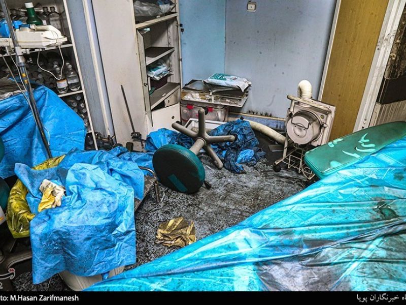 حریق در یک مرکز درمانی در تهران بخیر گذشت